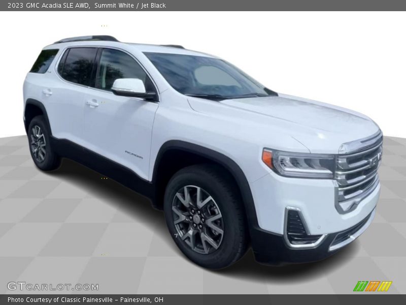 Summit White / Jet Black 2023 GMC Acadia SLE AWD