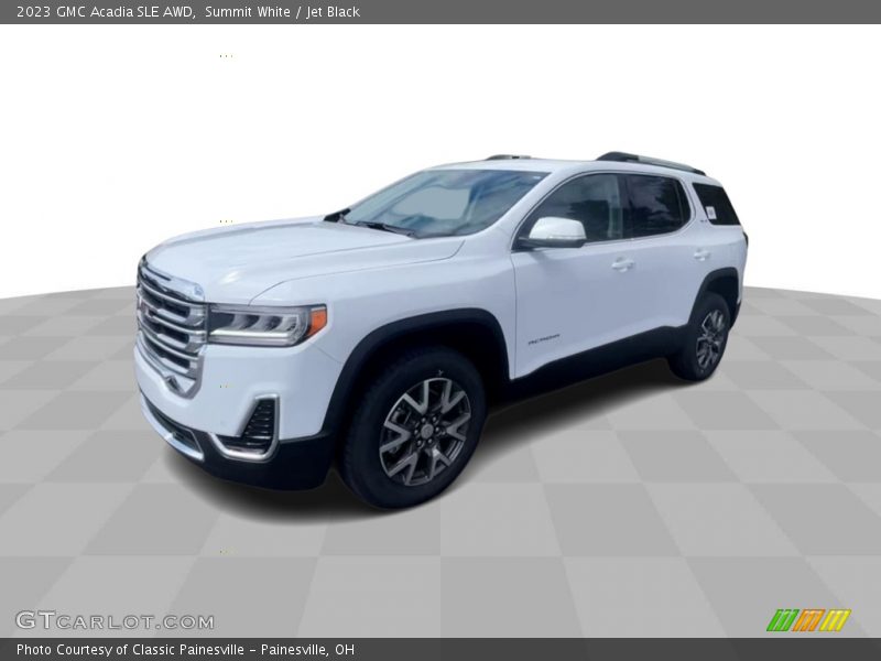 Summit White / Jet Black 2023 GMC Acadia SLE AWD