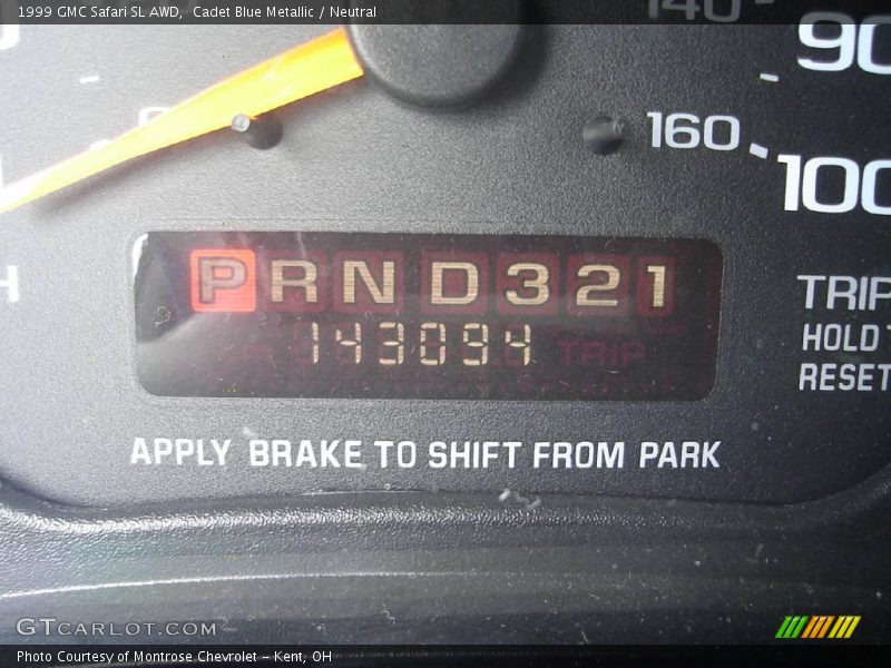 Cadet Blue Metallic / Neutral 1999 GMC Safari SL AWD