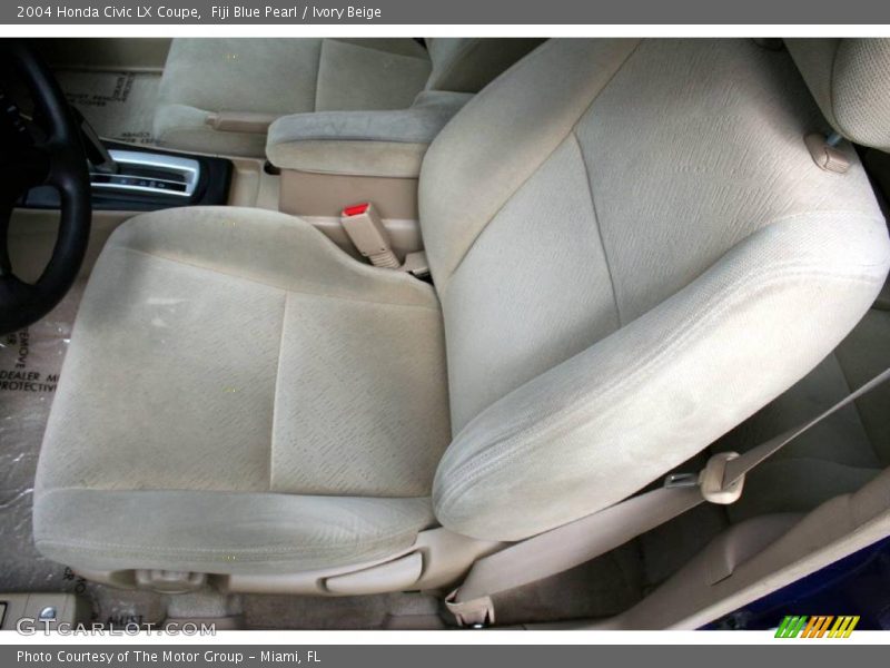 Fiji Blue Pearl / Ivory Beige 2004 Honda Civic LX Coupe