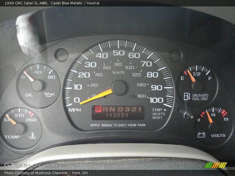 Cadet Blue Metallic / Neutral 1999 GMC Safari SL AWD