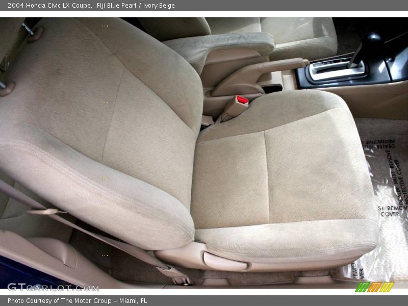 Fiji Blue Pearl / Ivory Beige 2004 Honda Civic LX Coupe