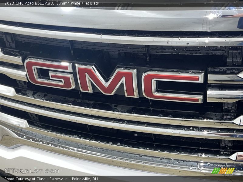 Summit White / Jet Black 2023 GMC Acadia SLE AWD