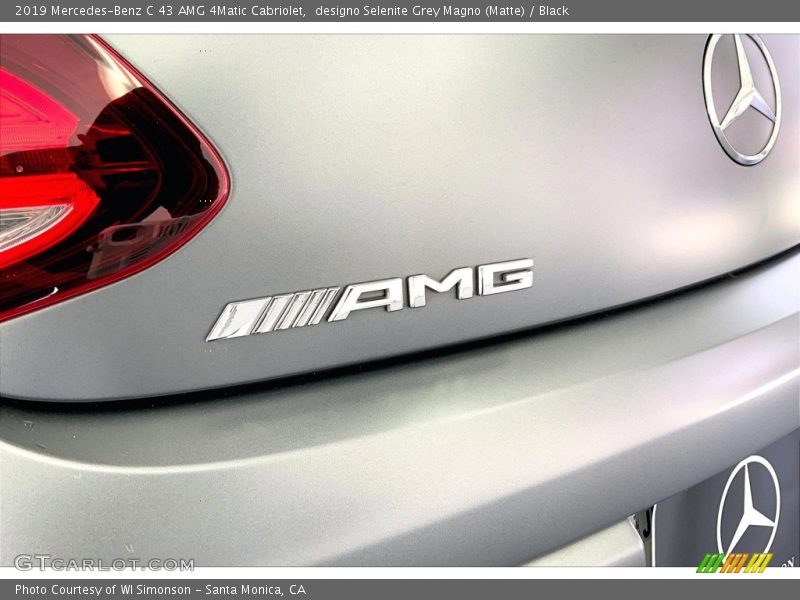 designo Selenite Grey Magno (Matte) / Black 2019 Mercedes-Benz C 43 AMG 4Matic Cabriolet