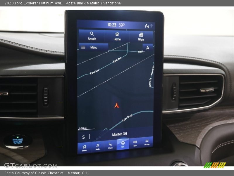 Navigation of 2020 Explorer Platinum 4WD