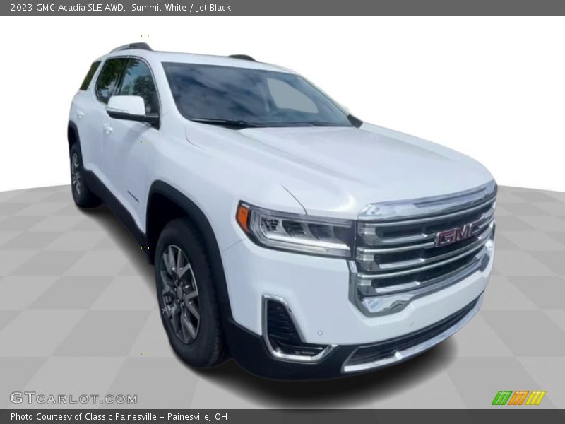 Summit White / Jet Black 2023 GMC Acadia SLE AWD
