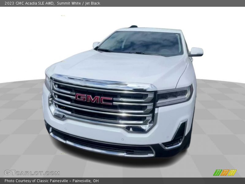 Summit White / Jet Black 2023 GMC Acadia SLE AWD