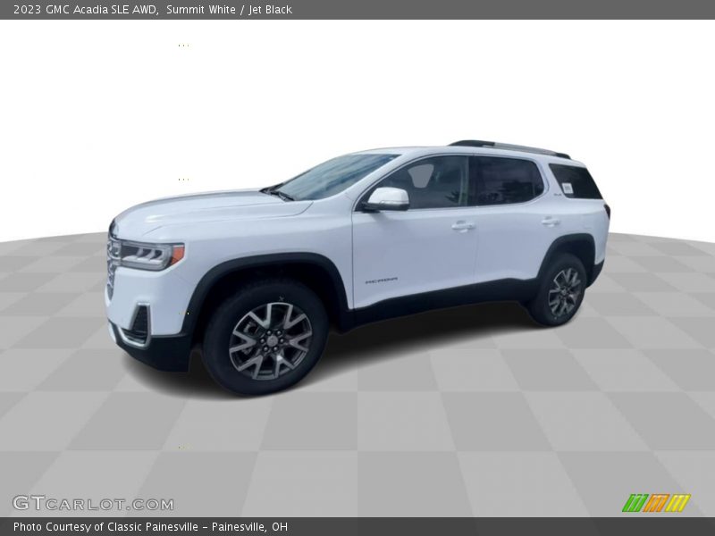Summit White / Jet Black 2023 GMC Acadia SLE AWD