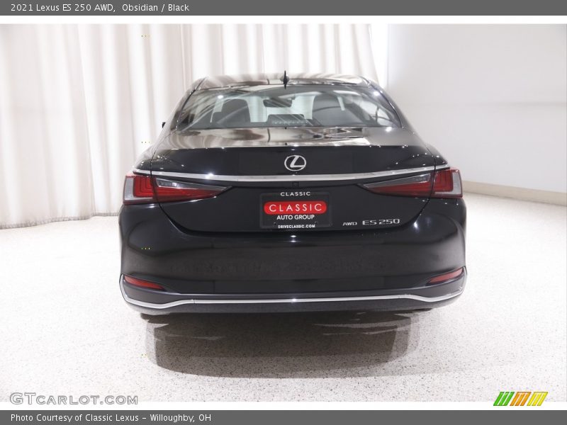 Obsidian / Black 2021 Lexus ES 250 AWD