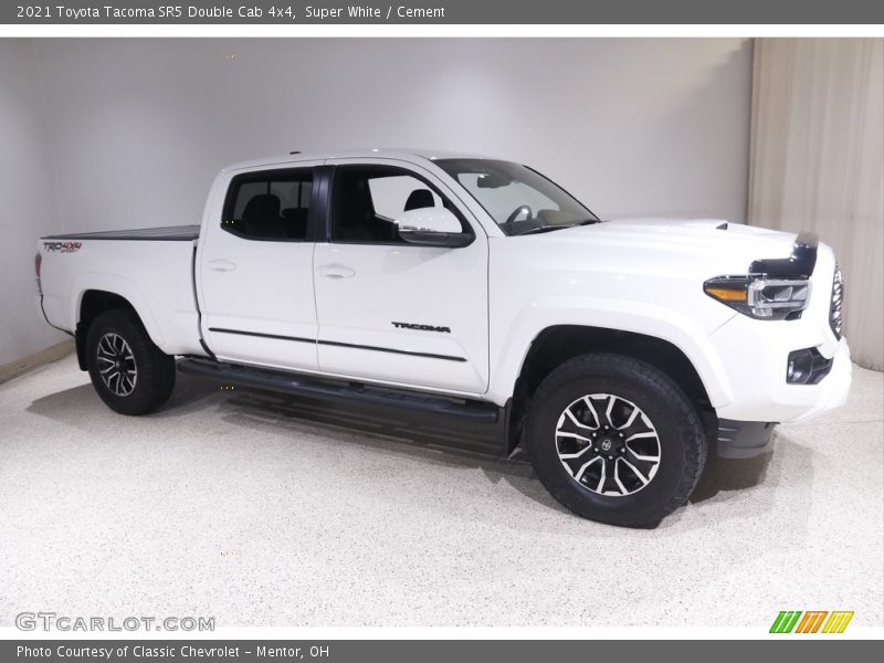 Super White / Cement 2021 Toyota Tacoma SR5 Double Cab 4x4