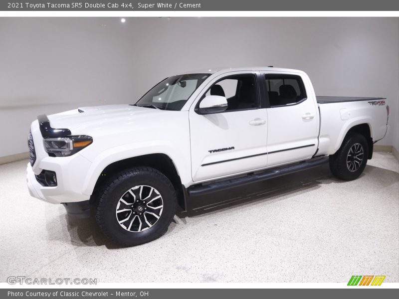 Super White / Cement 2021 Toyota Tacoma SR5 Double Cab 4x4