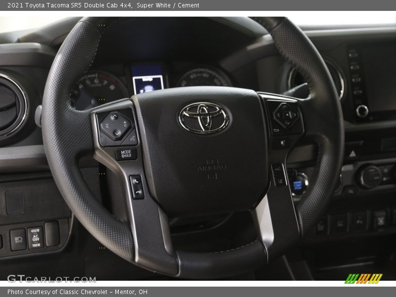 Super White / Cement 2021 Toyota Tacoma SR5 Double Cab 4x4