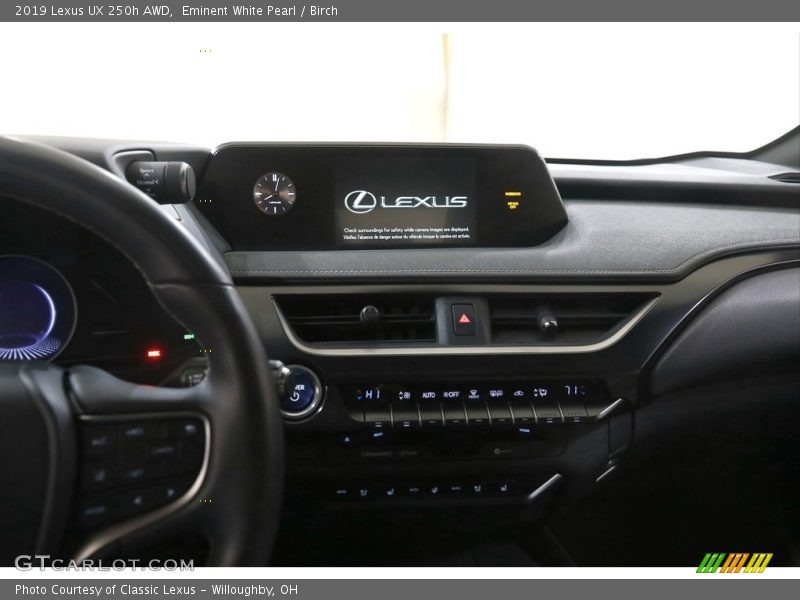 Controls of 2019 UX 250h AWD