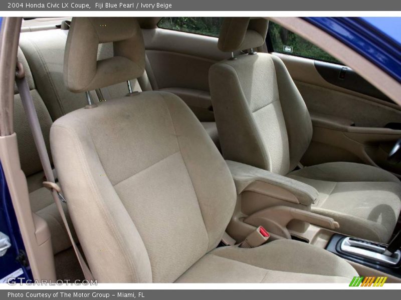 Fiji Blue Pearl / Ivory Beige 2004 Honda Civic LX Coupe
