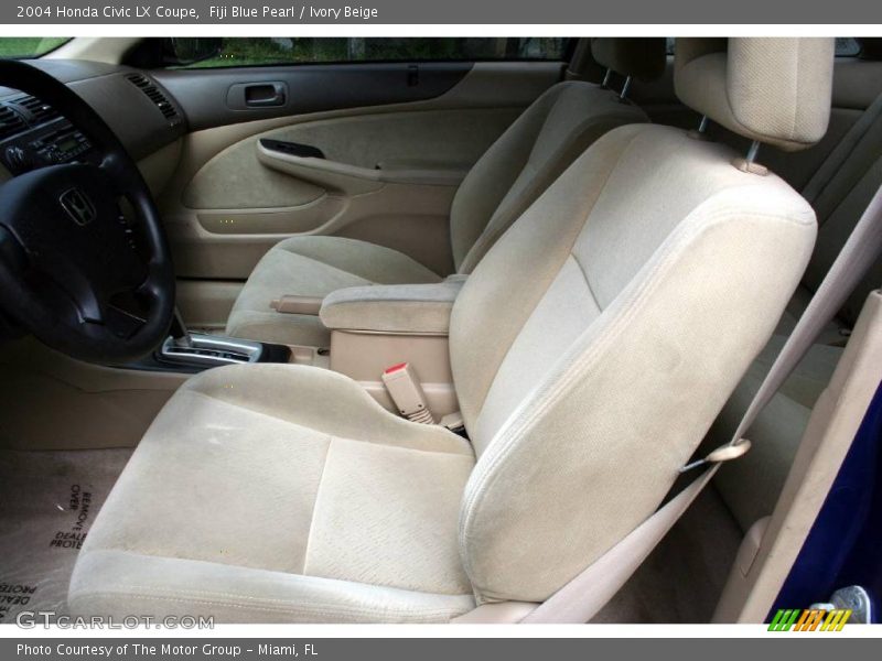 Fiji Blue Pearl / Ivory Beige 2004 Honda Civic LX Coupe