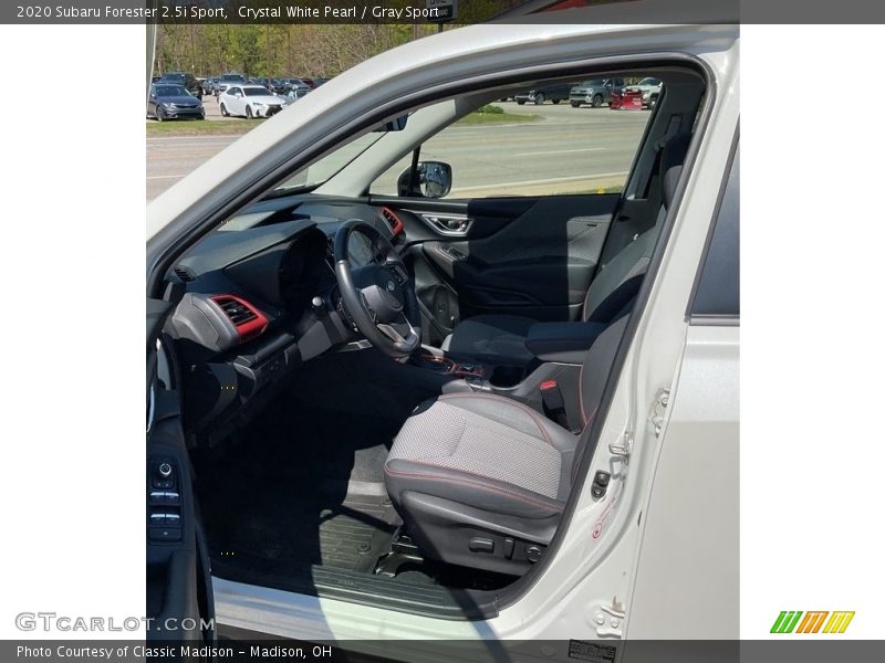 Crystal White Pearl / Gray Sport 2020 Subaru Forester 2.5i Sport
