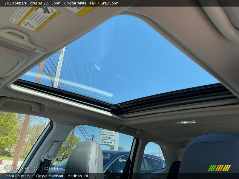 Crystal White Pearl / Gray Sport 2020 Subaru Forester 2.5i Sport