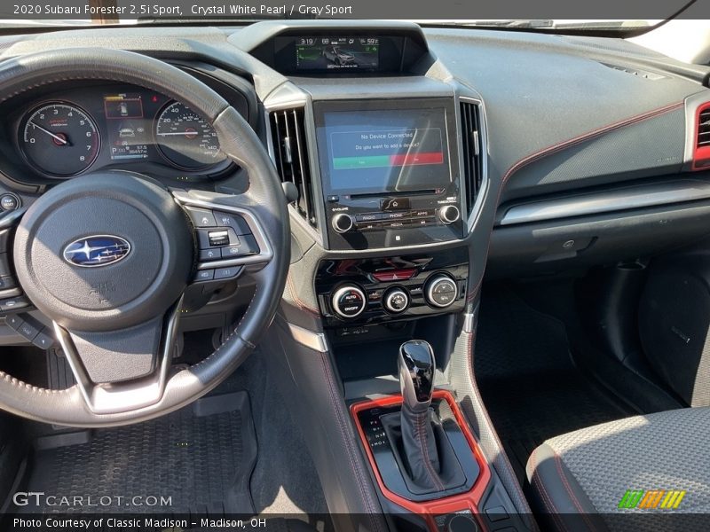 Crystal White Pearl / Gray Sport 2020 Subaru Forester 2.5i Sport