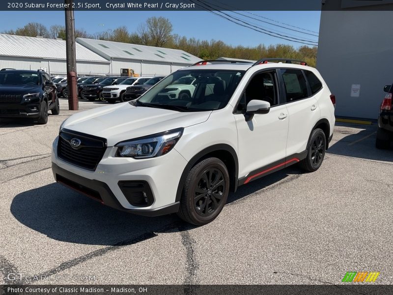 Crystal White Pearl / Gray Sport 2020 Subaru Forester 2.5i Sport