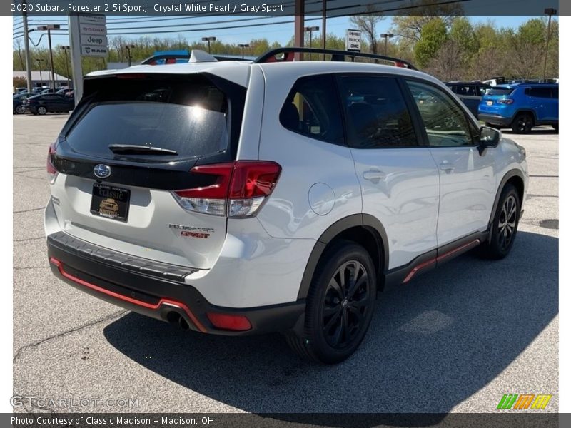 Crystal White Pearl / Gray Sport 2020 Subaru Forester 2.5i Sport