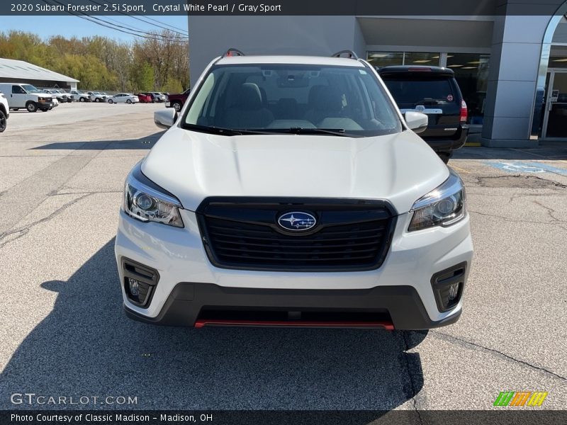 Crystal White Pearl / Gray Sport 2020 Subaru Forester 2.5i Sport