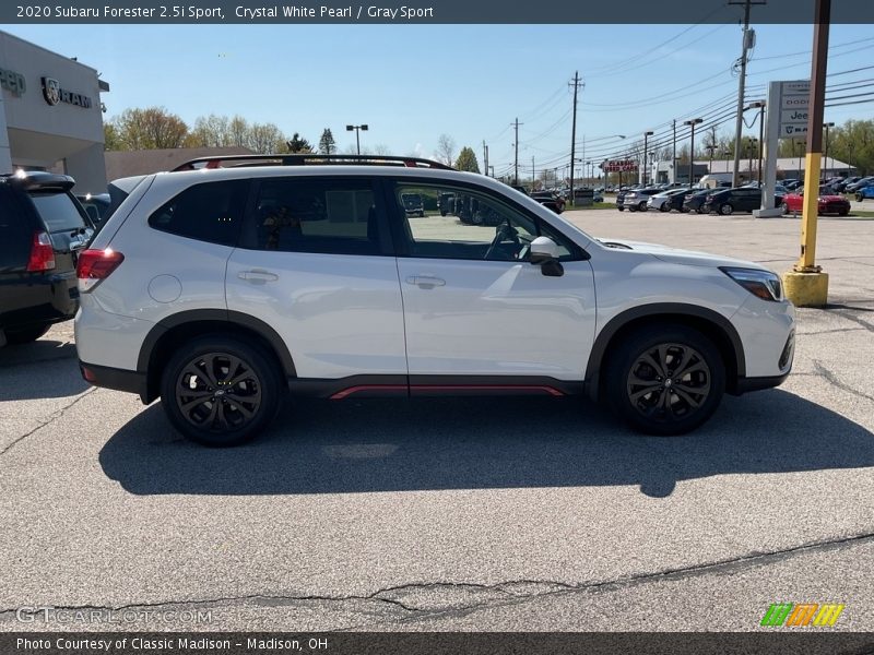 Crystal White Pearl / Gray Sport 2020 Subaru Forester 2.5i Sport