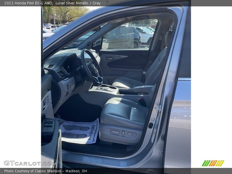 Lunar Silver Metallic / Gray 2021 Honda Pilot EX-L AWD