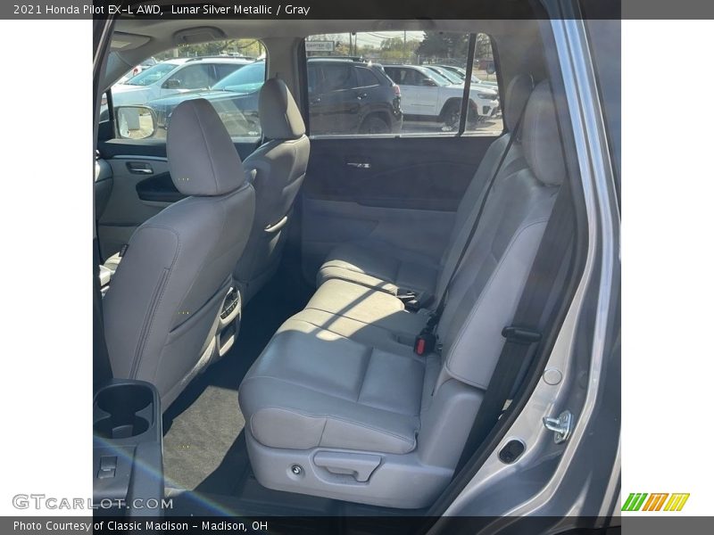Lunar Silver Metallic / Gray 2021 Honda Pilot EX-L AWD