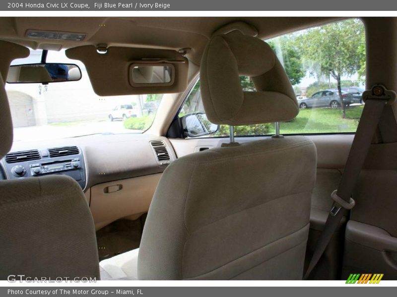 Fiji Blue Pearl / Ivory Beige 2004 Honda Civic LX Coupe