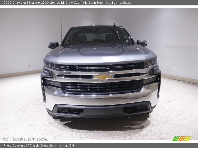 Satin Steel Metallic / Jet Black 2022 Chevrolet Silverado 1500 Limited LT Crew Cab 4x4