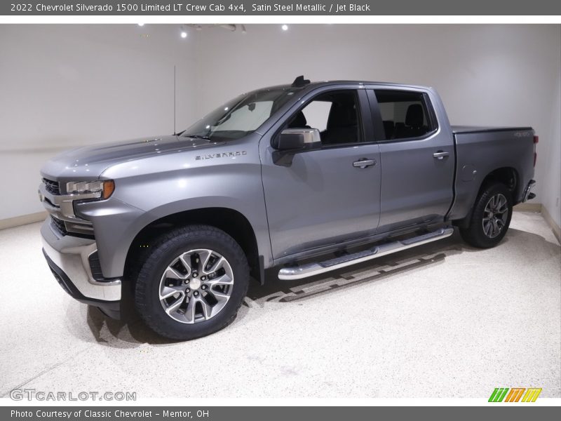 Satin Steel Metallic / Jet Black 2022 Chevrolet Silverado 1500 Limited LT Crew Cab 4x4