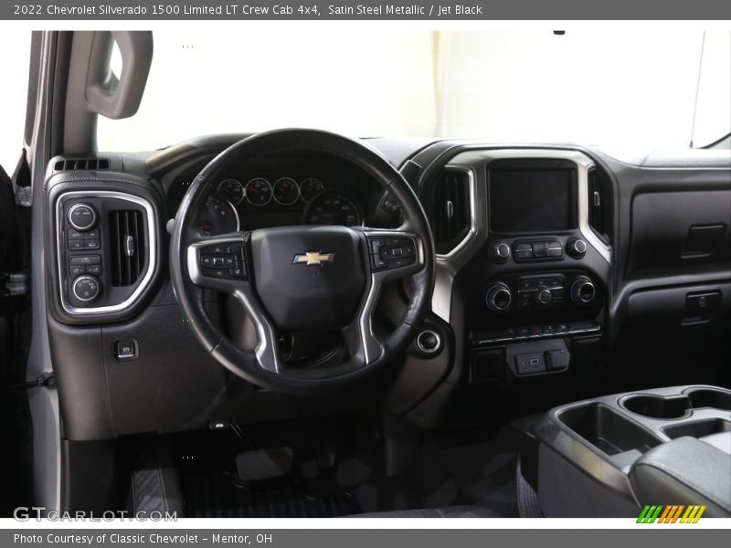 Satin Steel Metallic / Jet Black 2022 Chevrolet Silverado 1500 Limited LT Crew Cab 4x4
