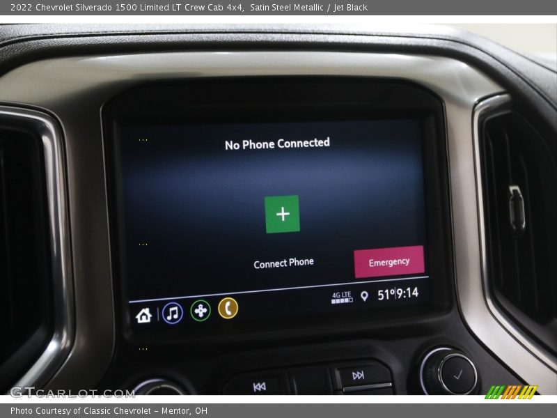 Satin Steel Metallic / Jet Black 2022 Chevrolet Silverado 1500 Limited LT Crew Cab 4x4