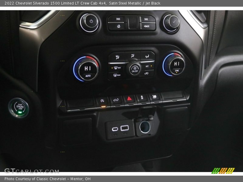 Satin Steel Metallic / Jet Black 2022 Chevrolet Silverado 1500 Limited LT Crew Cab 4x4