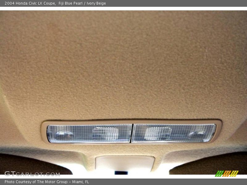 Fiji Blue Pearl / Ivory Beige 2004 Honda Civic LX Coupe
