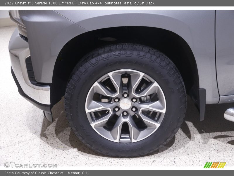 Satin Steel Metallic / Jet Black 2022 Chevrolet Silverado 1500 Limited LT Crew Cab 4x4