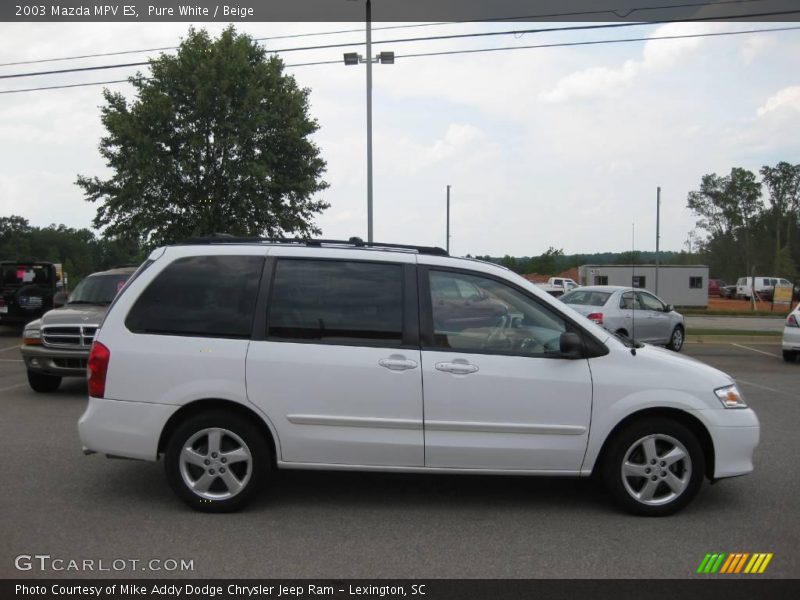 Pure White / Beige 2003 Mazda MPV ES