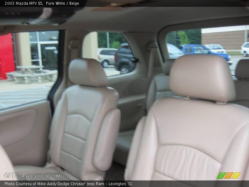 Pure White / Beige 2003 Mazda MPV ES