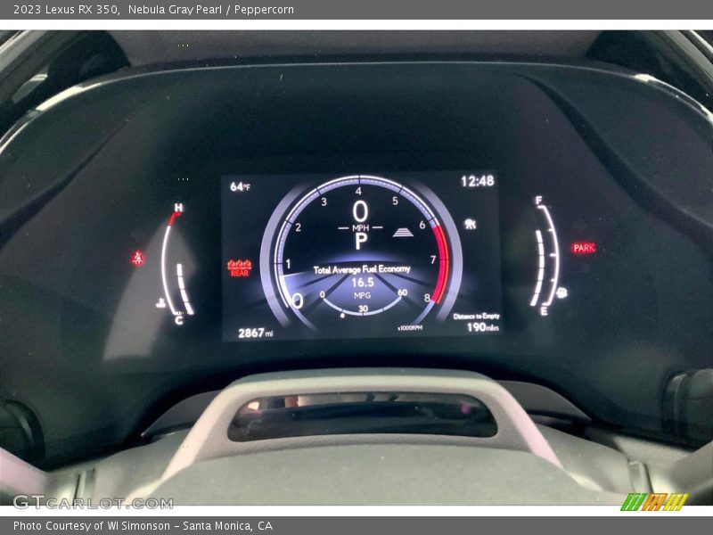  2023 RX 350 350 Gauges