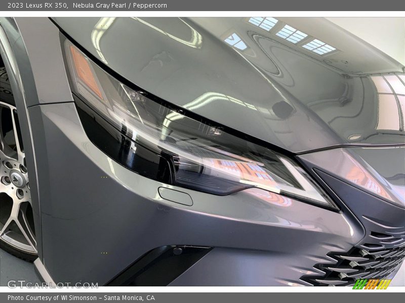 Nebula Gray Pearl / Peppercorn 2023 Lexus RX 350