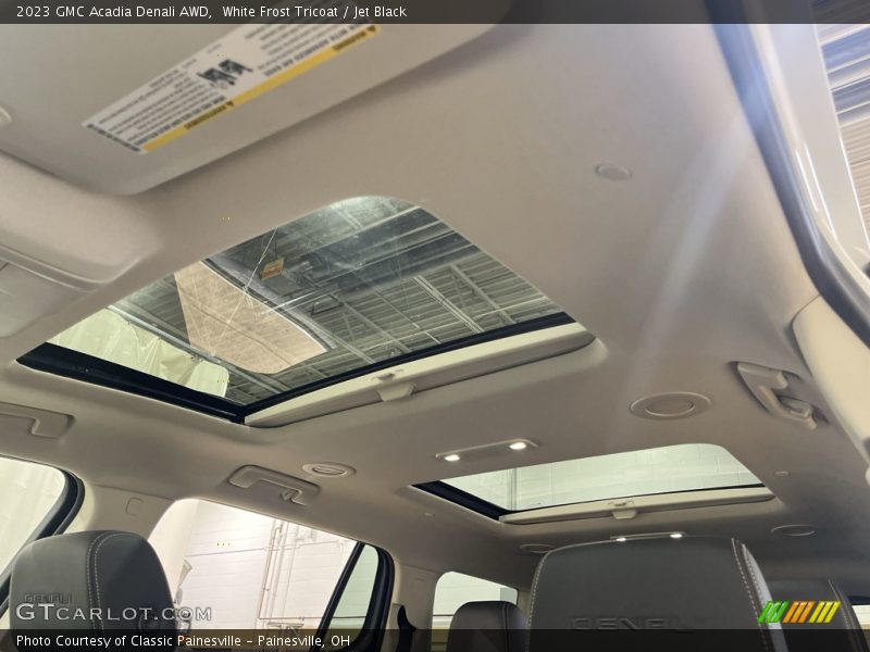 White Frost Tricoat / Jet Black 2023 GMC Acadia Denali AWD