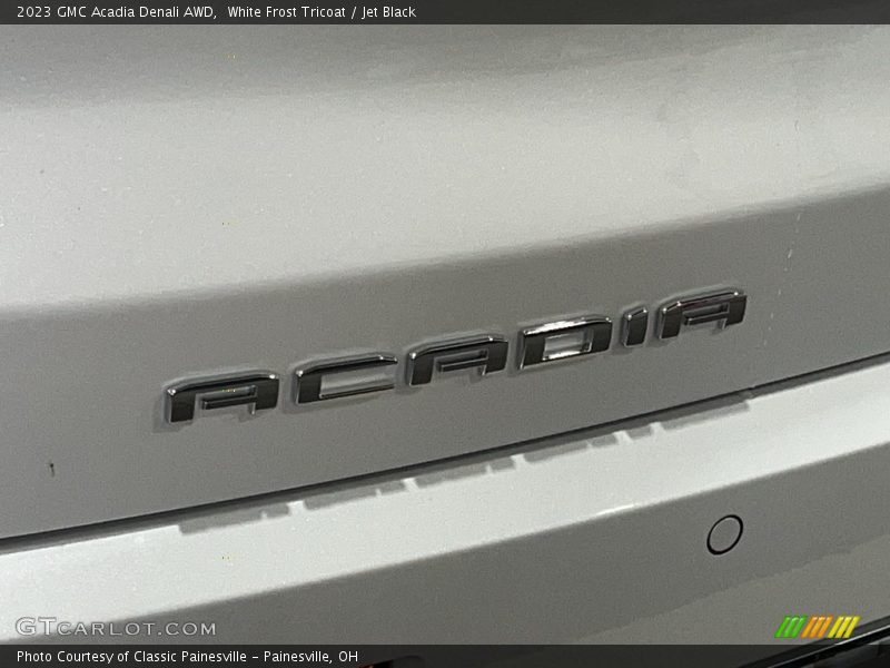 White Frost Tricoat / Jet Black 2023 GMC Acadia Denali AWD