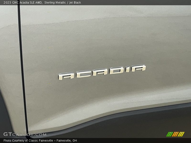 Sterling Metallic / Jet Black 2023 GMC Acadia SLE AWD