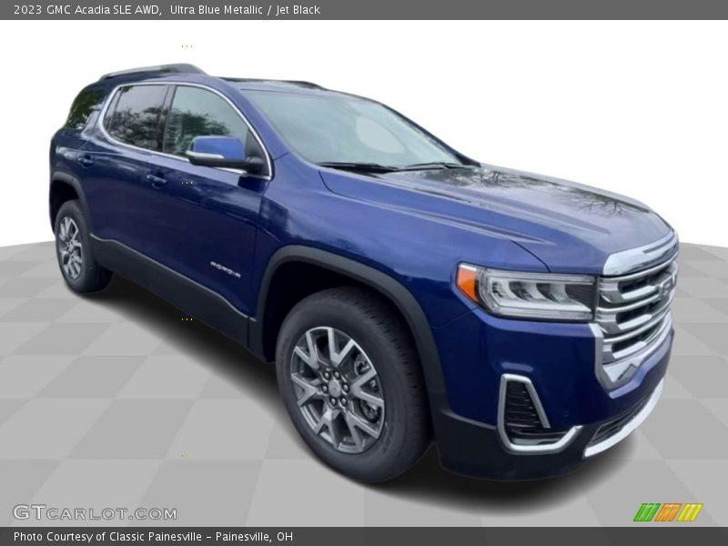 Ultra Blue Metallic / Jet Black 2023 GMC Acadia SLE AWD