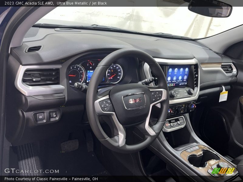 Ultra Blue Metallic / Jet Black 2023 GMC Acadia SLE AWD