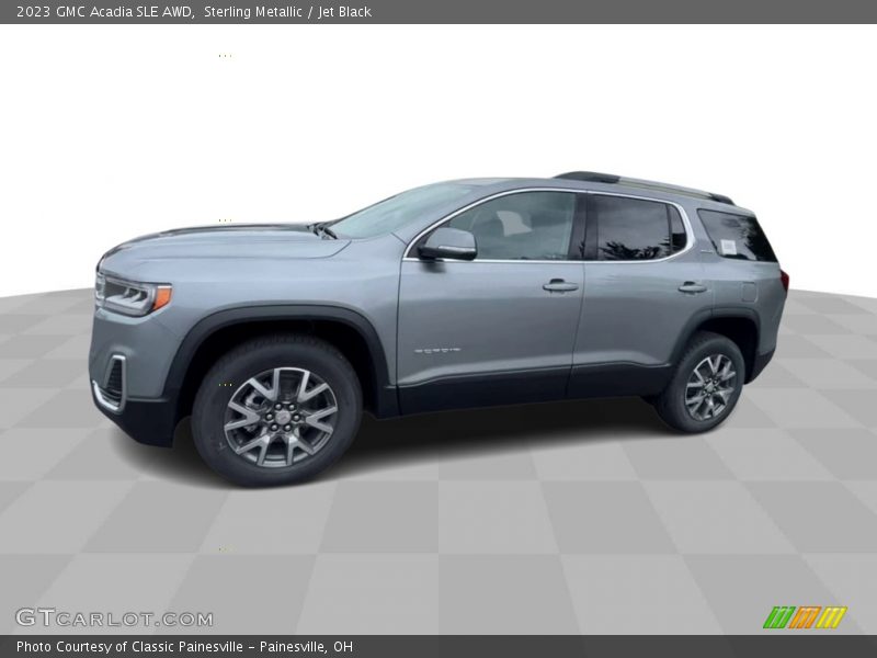 Sterling Metallic / Jet Black 2023 GMC Acadia SLE AWD