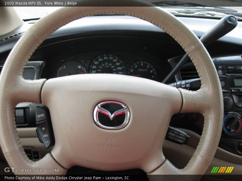 Pure White / Beige 2003 Mazda MPV ES