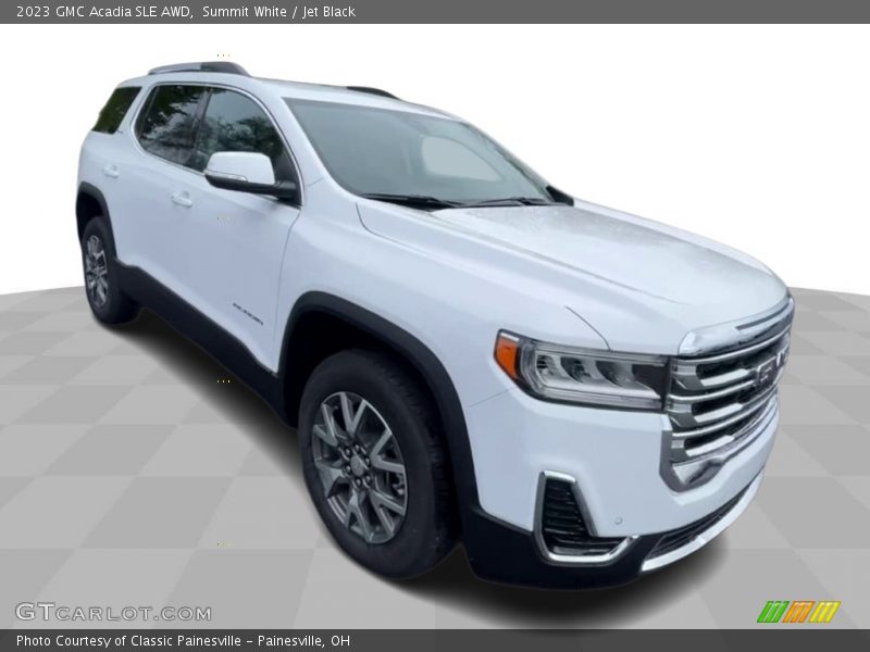 Summit White / Jet Black 2023 GMC Acadia SLE AWD