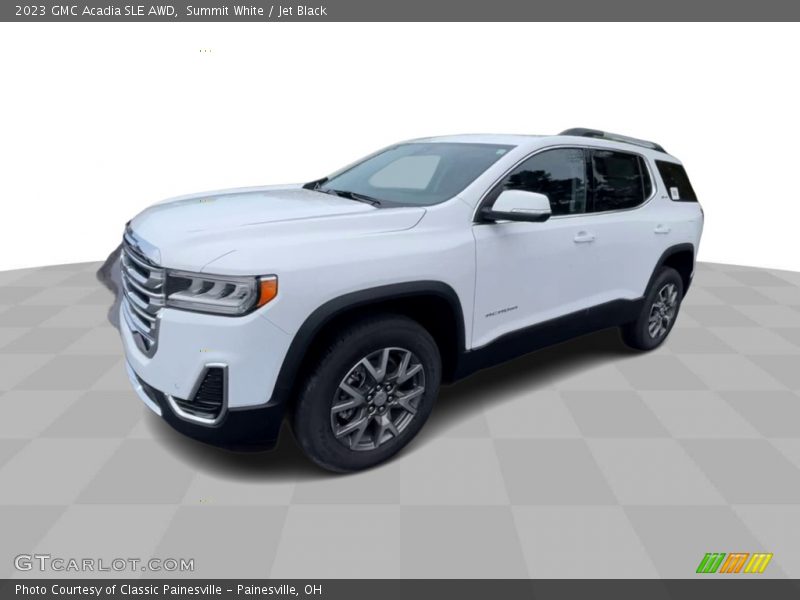 Summit White / Jet Black 2023 GMC Acadia SLE AWD