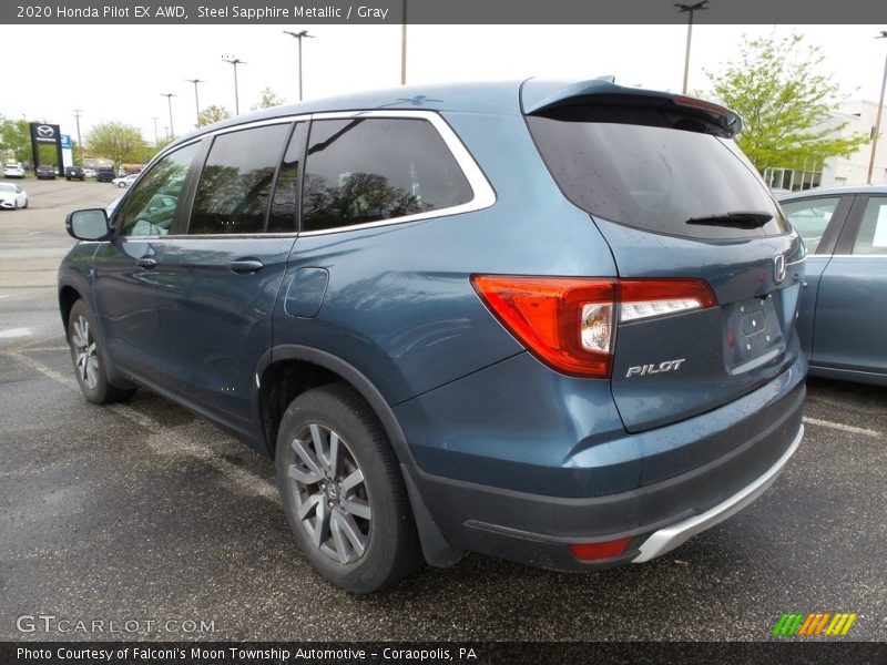Steel Sapphire Metallic / Gray 2020 Honda Pilot EX AWD